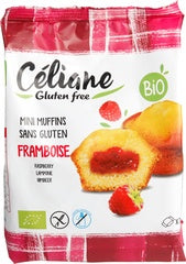 Glutenvrije mini muffins frambozen Celiane 7st