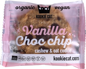 Glutenvrije koek vanille choco chip Kookie Cat 50 gram