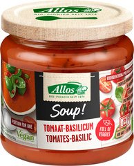 Tomaat-basilicumsoep Allos 350 ml