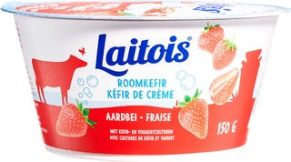 Roomkefir aardbei 150 gr