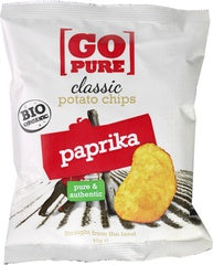Go pure Paprika chips 40 gr glutenvrij