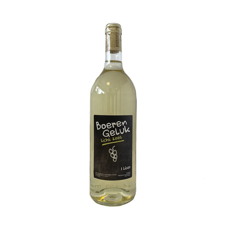 Boerengeluk Licht zoet Wit (Sauvignon) 1 liter