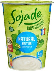 Plantaardige variatie op yoghurt soja - ongezoet Sojade 400 gram