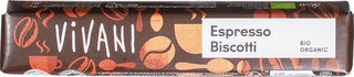 Melkchocoladereepje espresso biscotti Vivani 40 gram