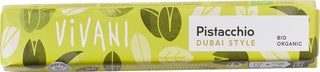 Melkchocoladereepje pistacchio dubai style Vivani 40 gram
