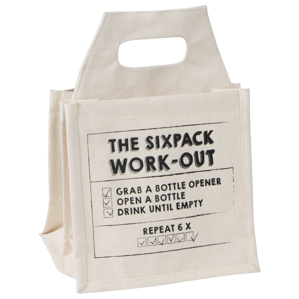 Bier tas sixpack leeg