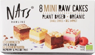 Raw mini cakes Nats Rawline 8x24gr