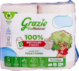 Toiletpapier 2-laags 8 rol Grazie Natural 8 st (kopie)