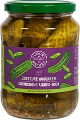 Augurken zoetzuur Your Organic Nature 670 gram
