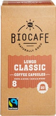 Koffiecapsules lungo Biocafe 20 st