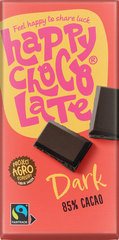 Pure chocolade 85% Happy Chocolate 200 gram, aardig... of dijk.....