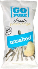 Classic chips ongezouten GoPure 125 gram
