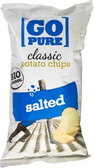 Chips Go pure classic salted 125 gr glutenvrij