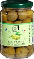 Groene olijven zonder pit 280 gr Green Age