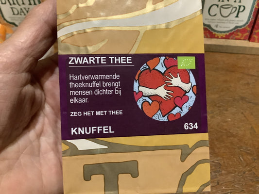 Knuffel – biologische zwarte thee de Theefabriek 80 gram