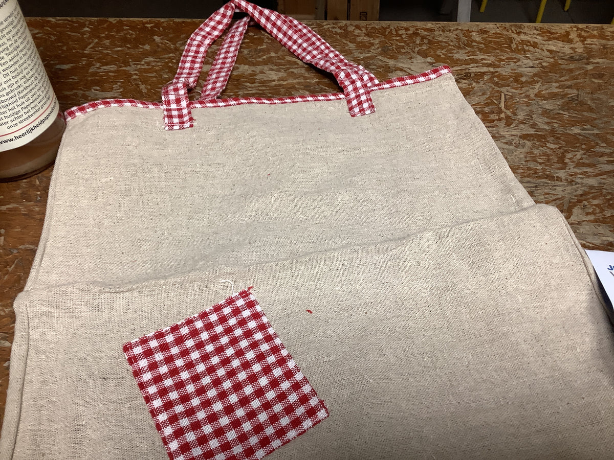 Maisonette bleu tas ruit geblokt , canvas